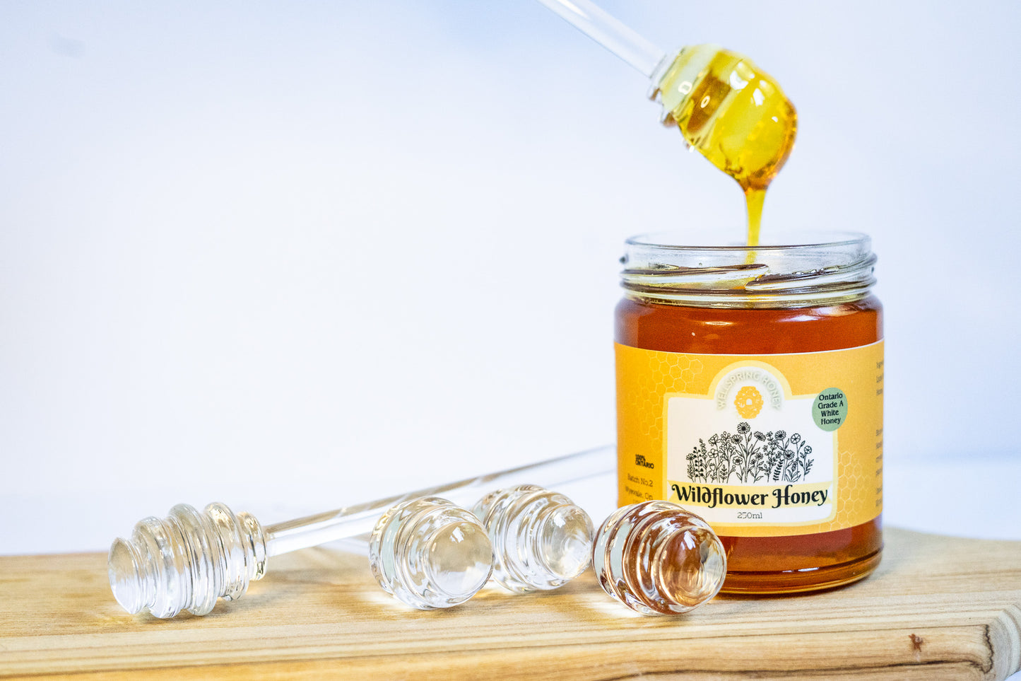 Glass Honey Dipper